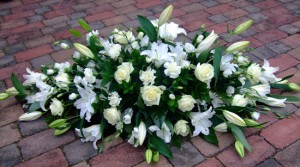 Plain White Funeral & Sympathy Flowers